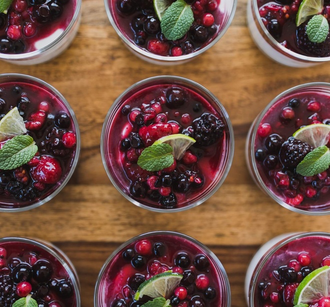 Süßes Fingerfood Dessert im Glas